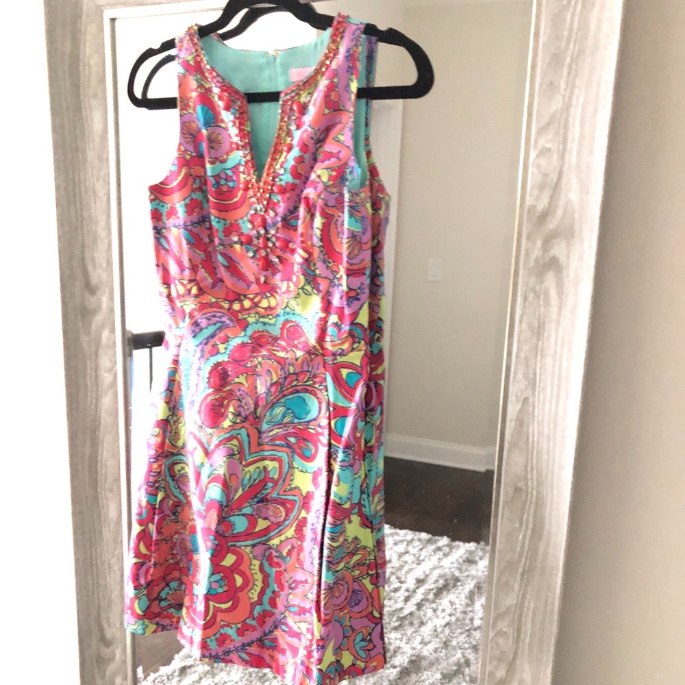 Beaded Neckline Lilly Pulitzer Dress